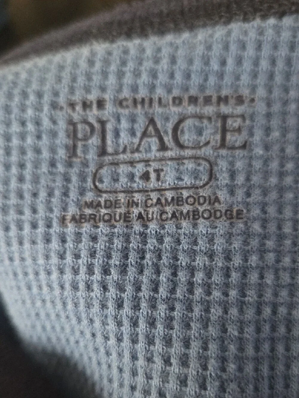 The Children's Place Blue & Navy Raglan Thermal Long-Sleeve Tee